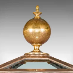 Hot Pamono Large Antique English Courtyard Light in Bronze, 1870s