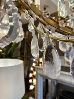 Online Pamono Large Antique French Rock Crystal and Gilt Bronze Chandelier