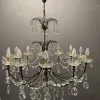 Hot Pamono Large Antique Murano Glass Macaroni Chandelier, 1940s