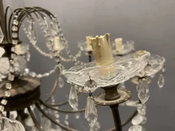 Hot Pamono Large Antique Murano Glass Macaroni Chandelier, 1940s