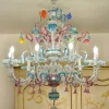 Online Pamono Large Antique Murano 9-Light Chandelier in Blown Glass, 1900s