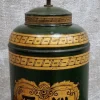 Hot Pamono Large Antique Tea Tin Table Lamp