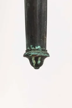 Online Pamono Large Antique Verdigris Bronze Torchiere Wall Lamps, 1890s, Set of 2