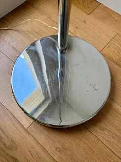 Outlet Pamono Large Arched Floor Lamp in Chromed Metal, 1970