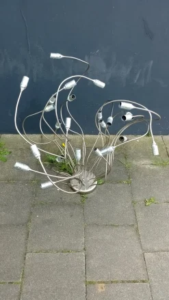 Clearance Pamono Large 24-Armed Ceiling Lamp attributed to Catellani Smith