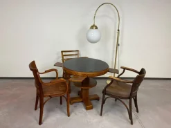 New Pamono Large Art Deco Brass Floor Lamp, 1930s