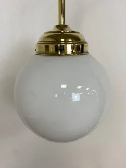 New Pamono Large Art Deco Brass Floor Lamp, 1930s