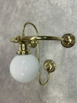 Sale Pamono Large Art Deco Brass Wall Lamp, 1930s