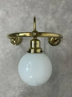 Sale Pamono Large Art Deco Brass Wall Lamp, 1930s