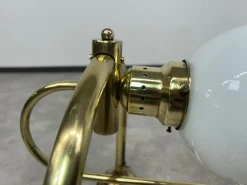 Sale Pamono Large Art Deco Brass Wall Lamp, 1930s