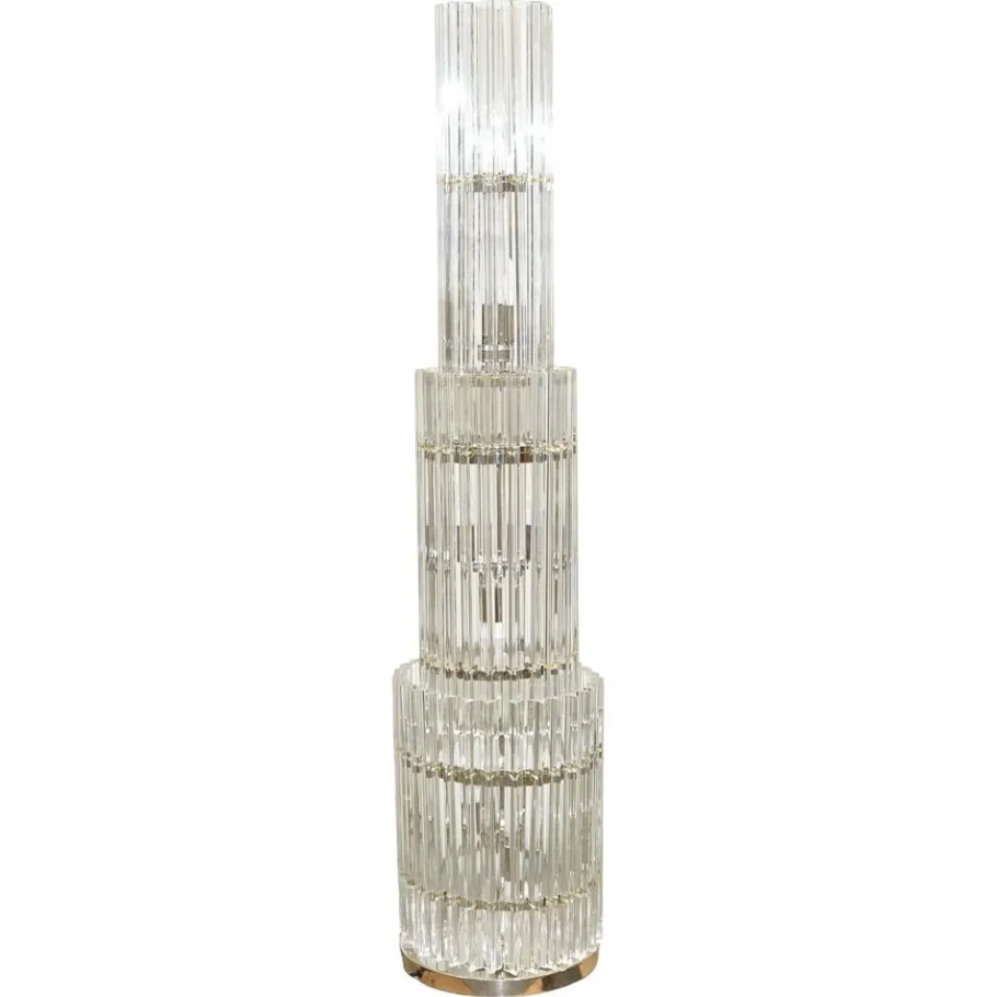 New Pamono Large Art Deco Murano Glass Floor Lamp by Eichholtz Eldorado