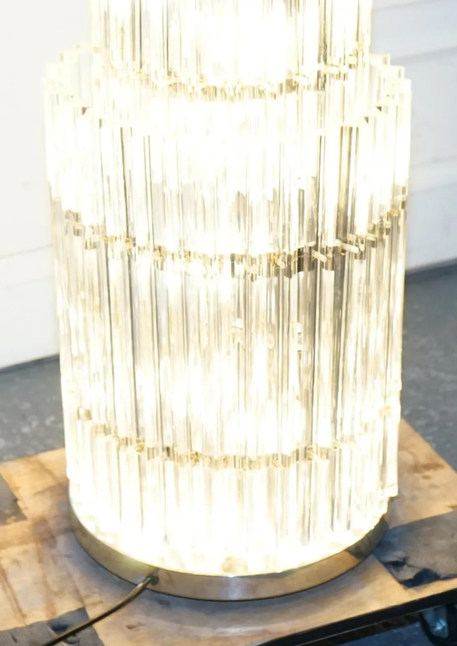 New Pamono Large Art Deco Murano Glass Floor Lamp by Eichholtz Eldorado