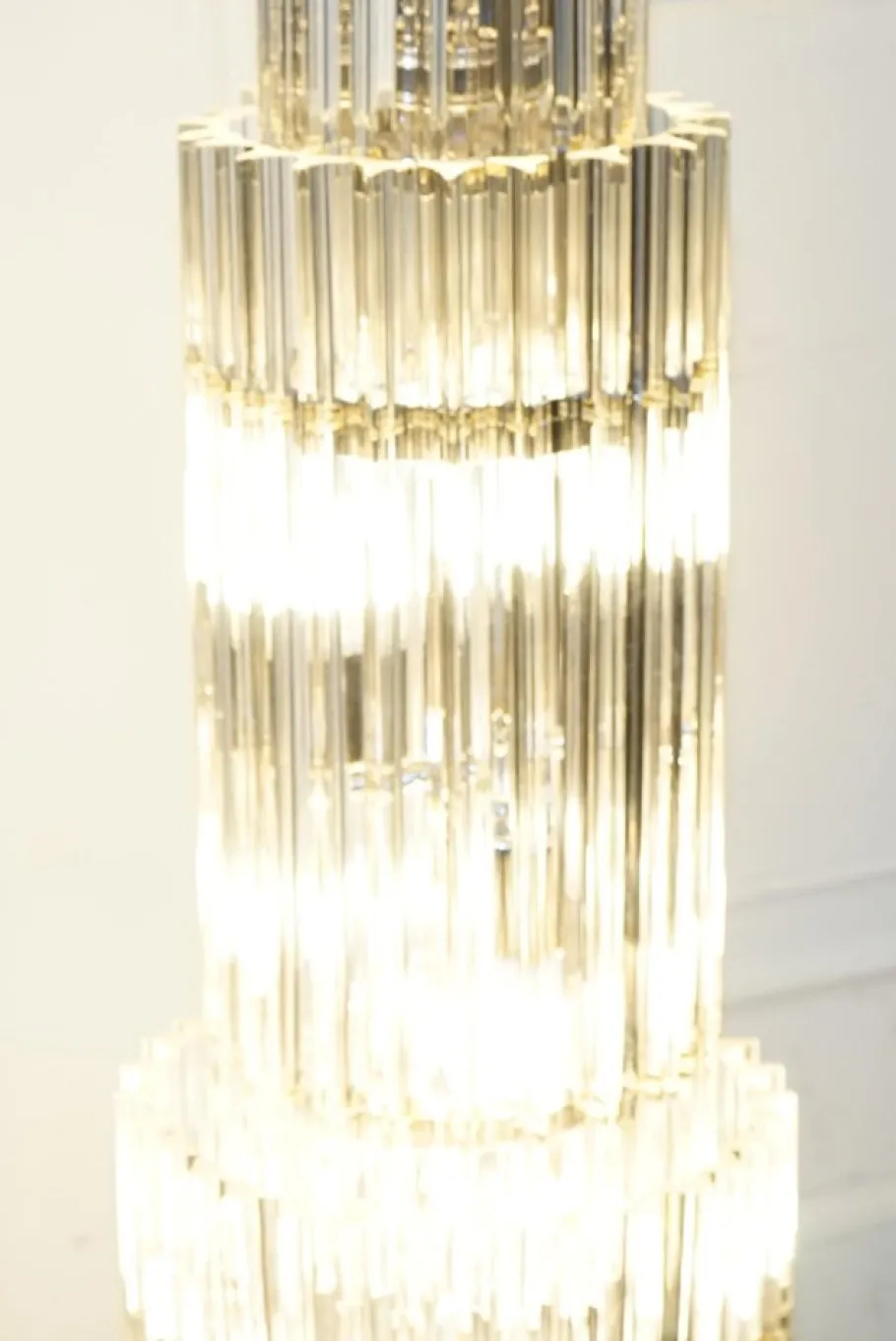 New Pamono Large Art Deco Murano Glass Floor Lamp by Eichholtz Eldorado