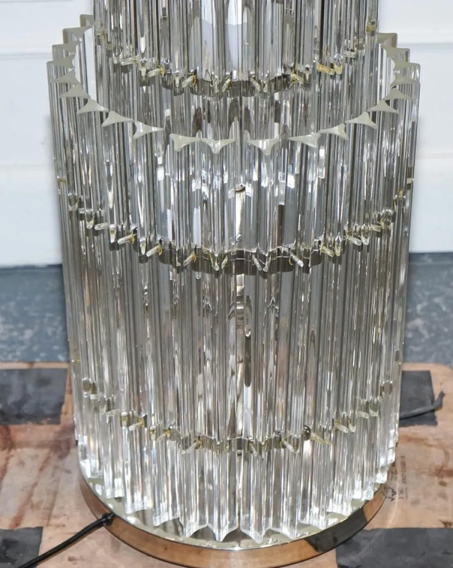 New Pamono Large Art Deco Murano Glass Floor Lamp by Eichholtz Eldorado