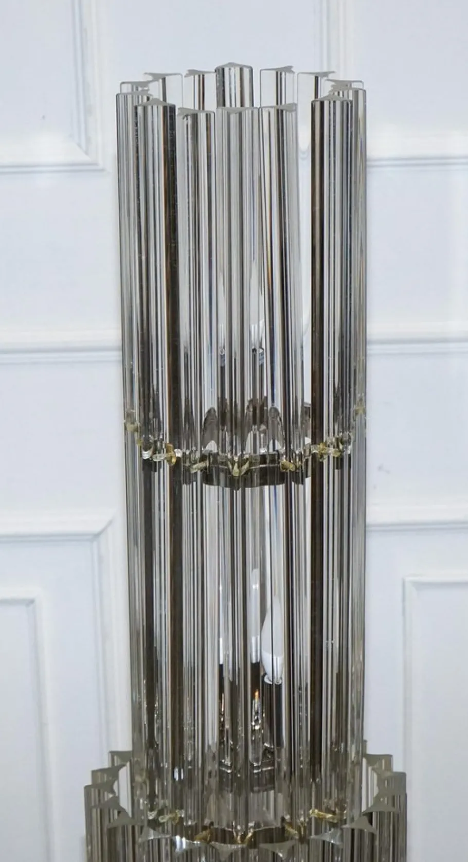 New Pamono Large Art Deco Murano Glass Floor Lamp by Eichholtz Eldorado