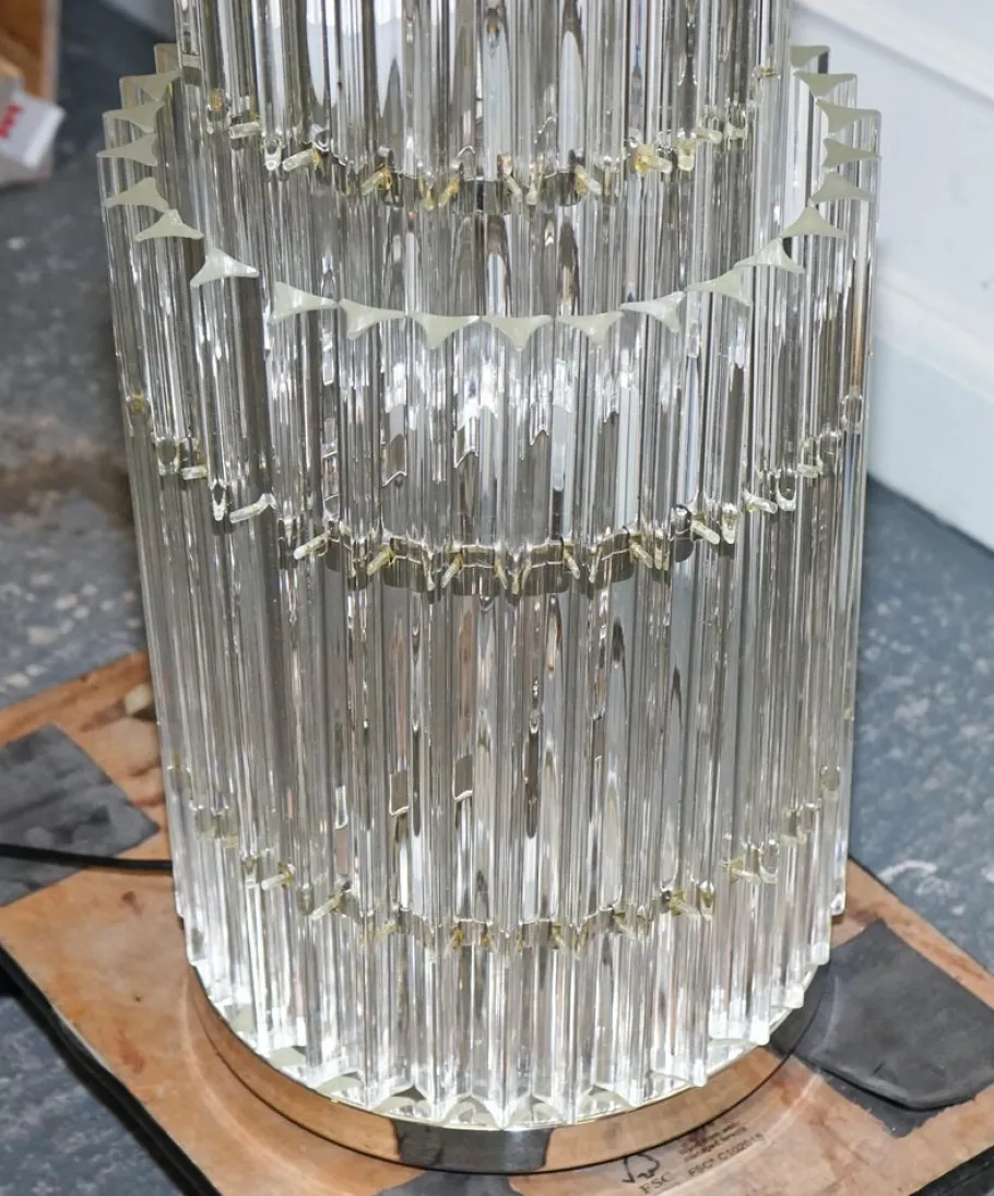 New Pamono Large Art Deco Murano Glass Floor Lamp by Eichholtz Eldorado
