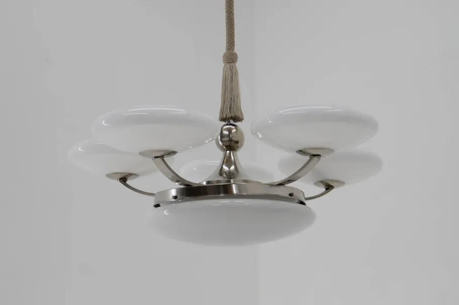 Best Pamono Large Art Deco Pendant Light, 1930s