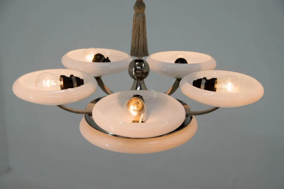 Best Pamono Large Art Deco Pendant Light, 1930s