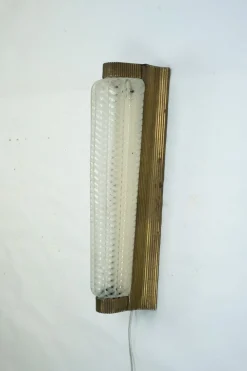 Sale Pamono Large Art Deco Sconce in Brass and Acrylic, 1930s