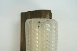 Sale Pamono Large Art Deco Sconce in Brass and Acrylic, 1930s