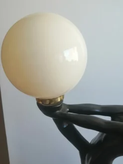 Hot Pamono Large Art Deco Style Female Figure Table Lamp, 1970s