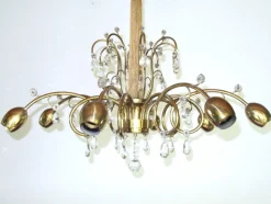 Clearance Pamono Large Austrian Art Deco Chandelier from J&L Lobmeyr