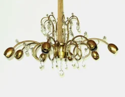 Clearance Pamono Large Austrian Art Deco Chandelier from J&L Lobmeyr