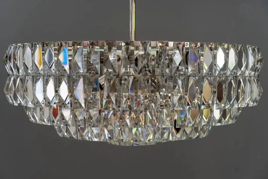 Online Pamono Large Bakalowits Crystal Chandelier, Vienna, 1950s
