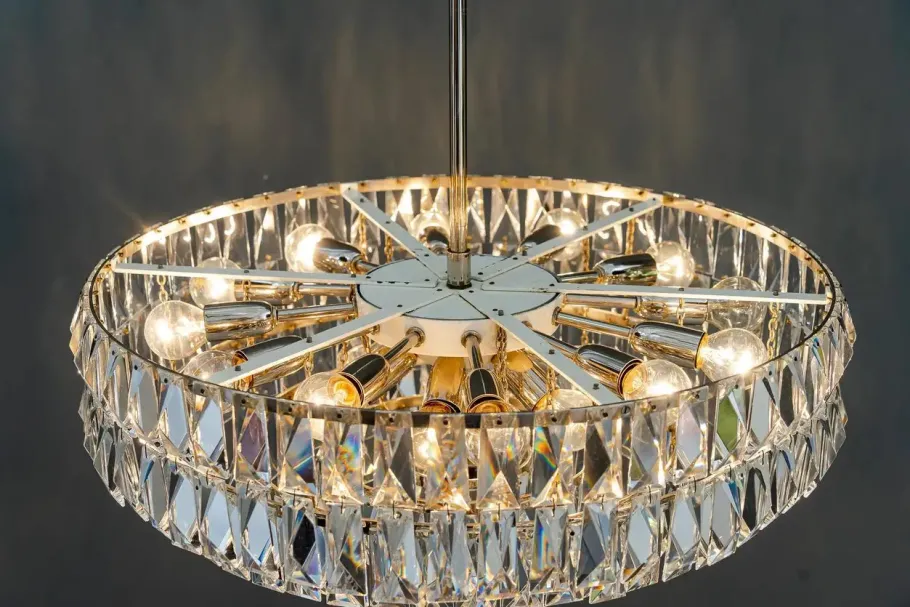 Online Pamono Large Bakalowits Crystal Chandelier, Vienna, 1950s