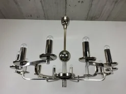 Online Pamono Large Bauhaus Chandelier and Wall Lamps, 1940s, Set of 3