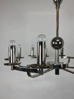 Online Pamono Large Bauhaus Chandelier and Wall Lamps, 1940s, Set of 3