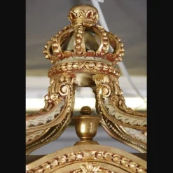 Online Pamono Large Beech Lantern Floor Lamp in Louis XV Style