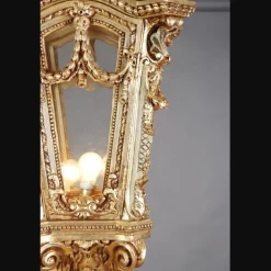 Online Pamono Large Beech Lantern Floor Lamp in Louis XV Style