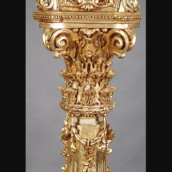 Online Pamono Large Beech Lantern Floor Lamp in Louis XV Style