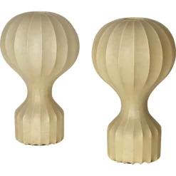 Outlet Pamono Large Beige Gatto Cocoon Table Lamps attributed to Castiglioni for Flos, Italy, 1960s, Set of 2