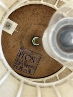 Outlet Pamono Large Beige Gatto Cocoon Table Lamps attributed to Castiglioni for Flos, Italy, 1960s, Set of 2