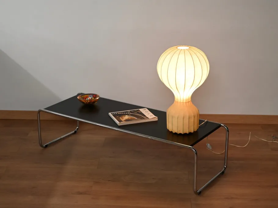 Outlet Pamono Large Beige Gatto Cocoon Table Lamps attributed to Castiglioni for Flos, Italy, 1960s, Set of 2