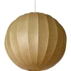 Discount Pamono Large Beige Round Cocoon Pendant Light by Achille Castiglioni for Hille, Italy, 1960s