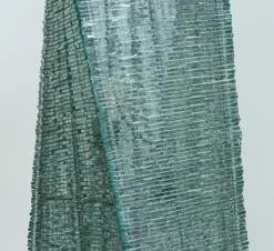 Clearance Pamono Large Belgium Brutalist Floor Lamp in Hand-Tied Glass in the style of Pia Manu, 1970s