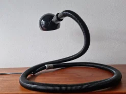 Hot Pamono Large Black Adjustable Table Lamp Hebi by Isao Hosoe for Valenti Luce, 1970s