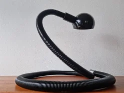 Hot Pamono Large Black Adjustable Table Lamp Hebi by Isao Hosoe for Valenti Luce, 1970s