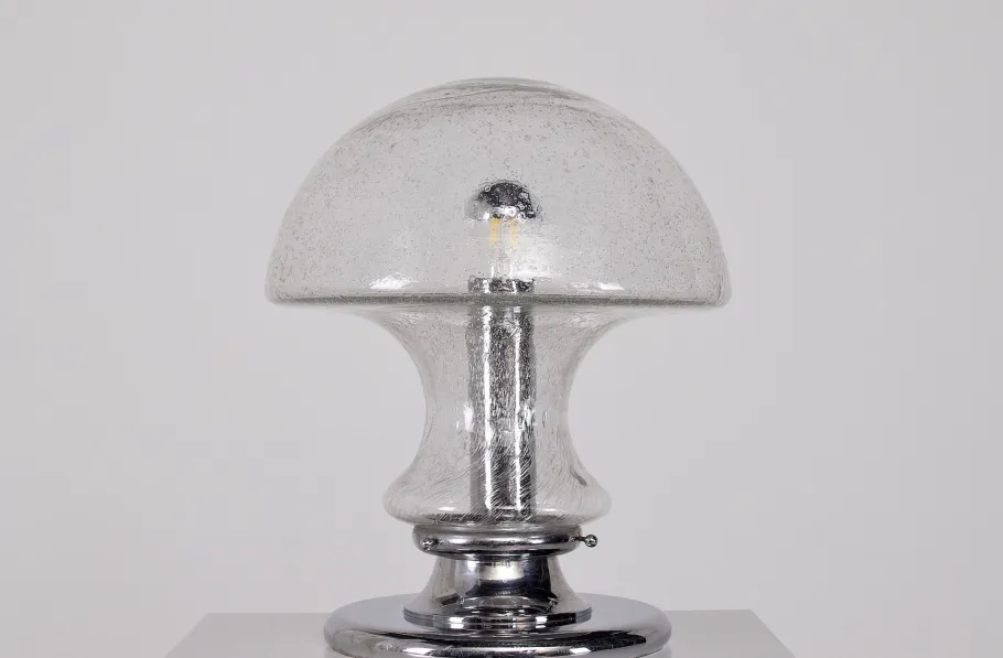 Best Pamono Large Blown Glass Lamp, 1970s