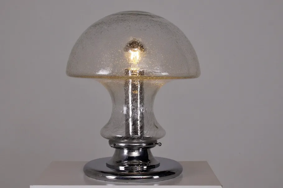 Best Pamono Large Blown Glass Lamp, 1970s