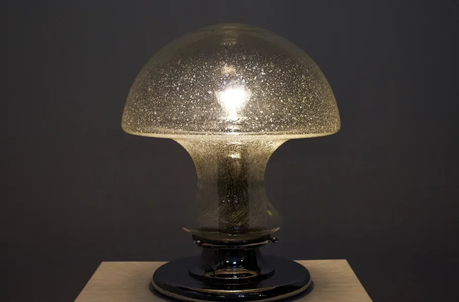 Best Pamono Large Blown Glass Lamp, 1970s