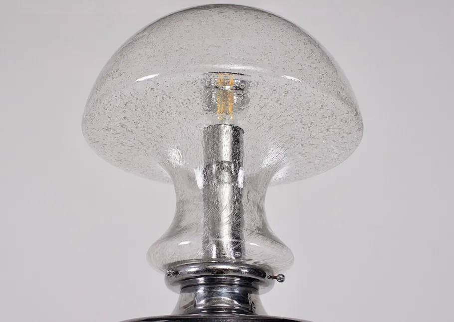 Best Pamono Large Blown Glass Lamp, 1970s