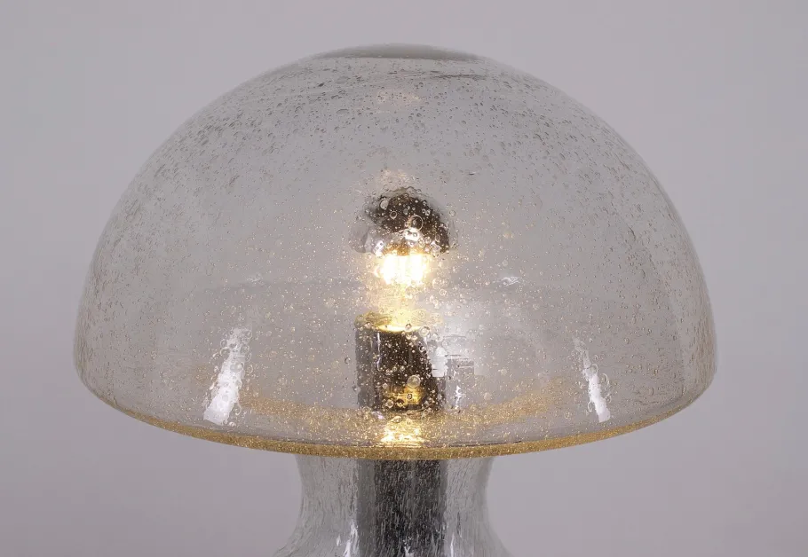 Best Pamono Large Blown Glass Lamp, 1970s