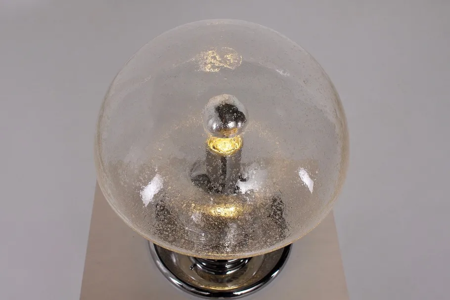 Best Pamono Large Blown Glass Lamp, 1970s