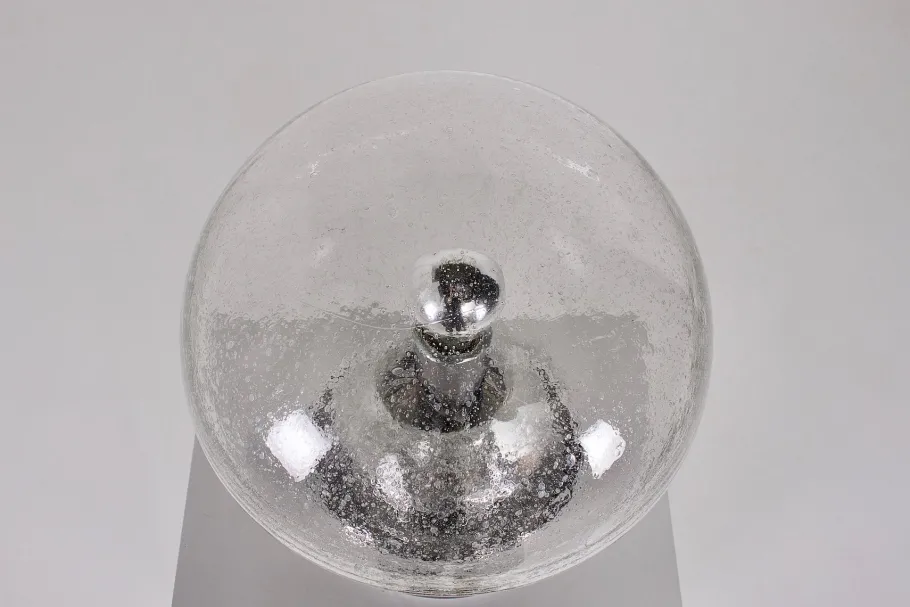 Best Pamono Large Blown Glass Lamp, 1970s