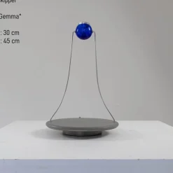 Discount Pamono Large Blue Gemma Table Lamp from Skipper