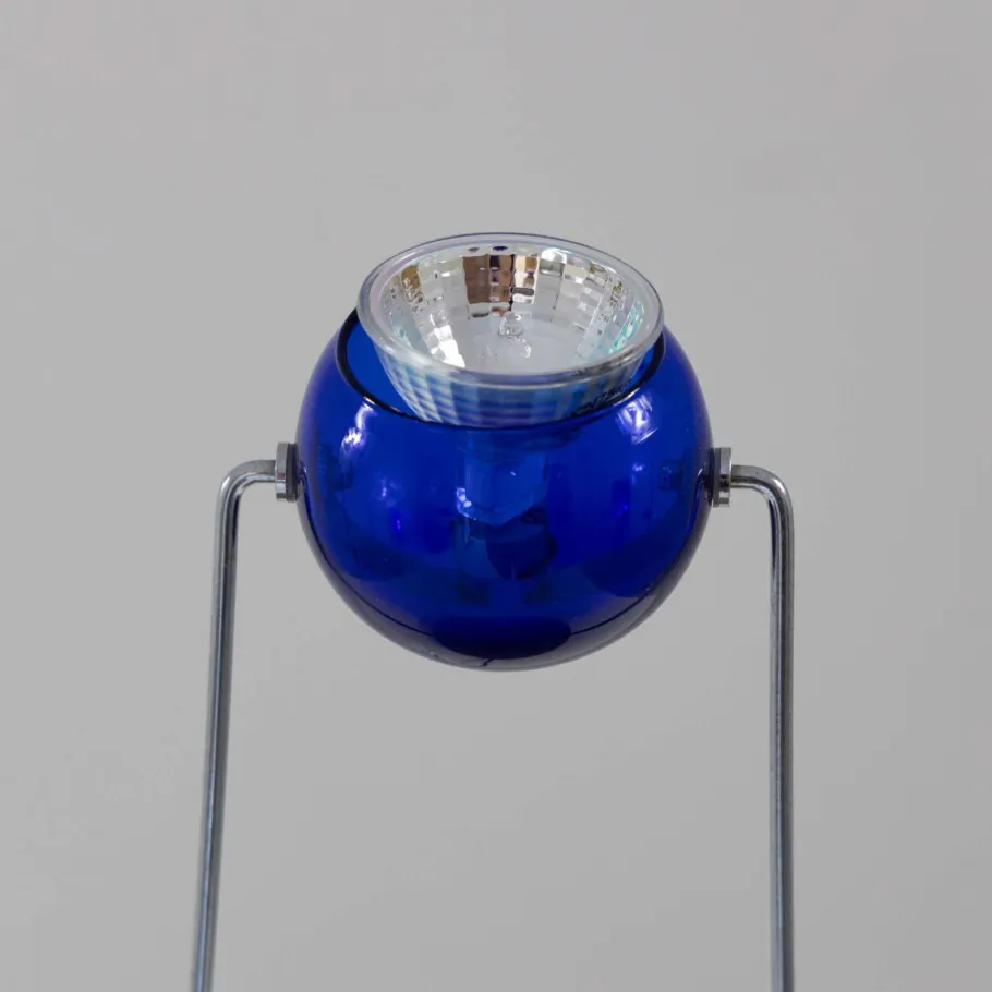 Discount Pamono Large Blue Gemma Table Lamp from Skipper